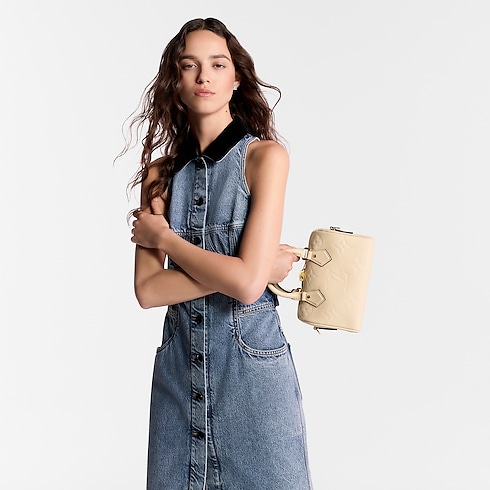 Speedy Bandoulière 20 Monogram Empreinte Leather in Women's Handbags Handbags collections by Louis Vuitton (Product zoom)