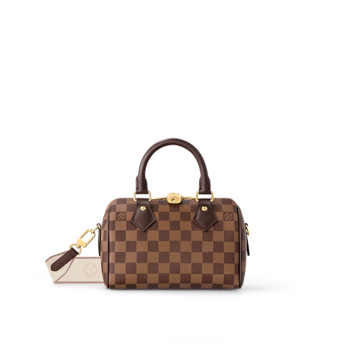 Speedy Bandoulière 20 Damier Ebene Canvas in Bags and Small Leather Goods's Women Bags LV Icons collections by Louis Vuitton (Product zoom)