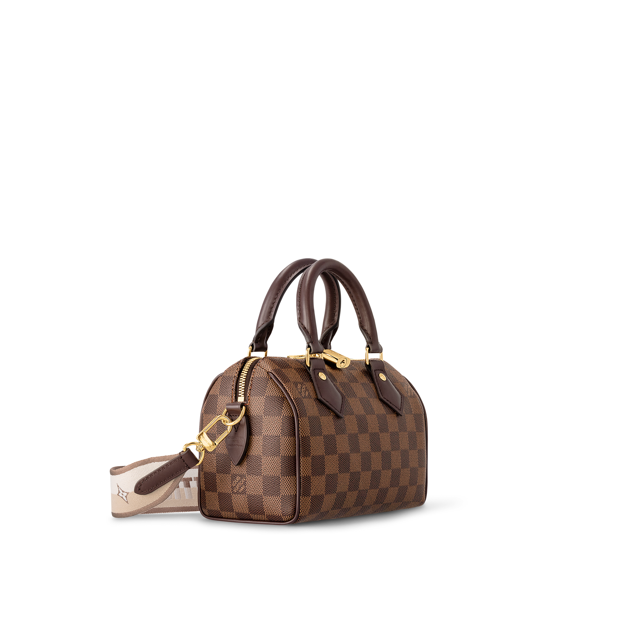Speedy Bandoulière 20 Damier Ebene Canvas in Women