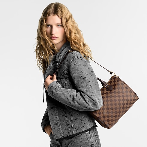 Speedy Bandoulière 25 Damier Ebene Canvas in Women's Handbags Handbags collections by Louis Vuitton (Product zoom)