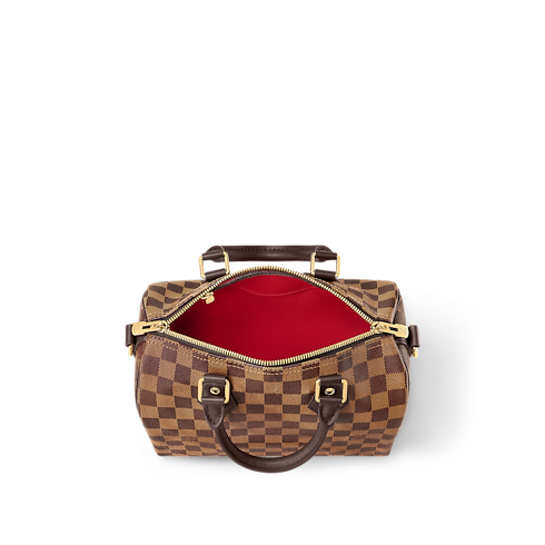 Speedy Bandoulière 25 Damier Ebene Canvas in Women's Handbags Handbags collections by Louis Vuitton (Product zoom)