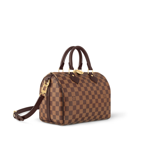 Speedy Bandoulière 25 Damier Ebene Canvas in Women's Handbags Handbags collections by Louis Vuitton (Product zoom)