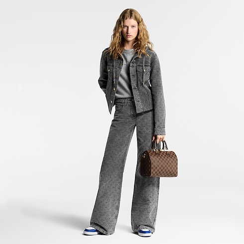 Speedy Bandoulière 25 Damier Ebene Canvas in Women's Handbags Handbags collections by Louis Vuitton (Product zoom)