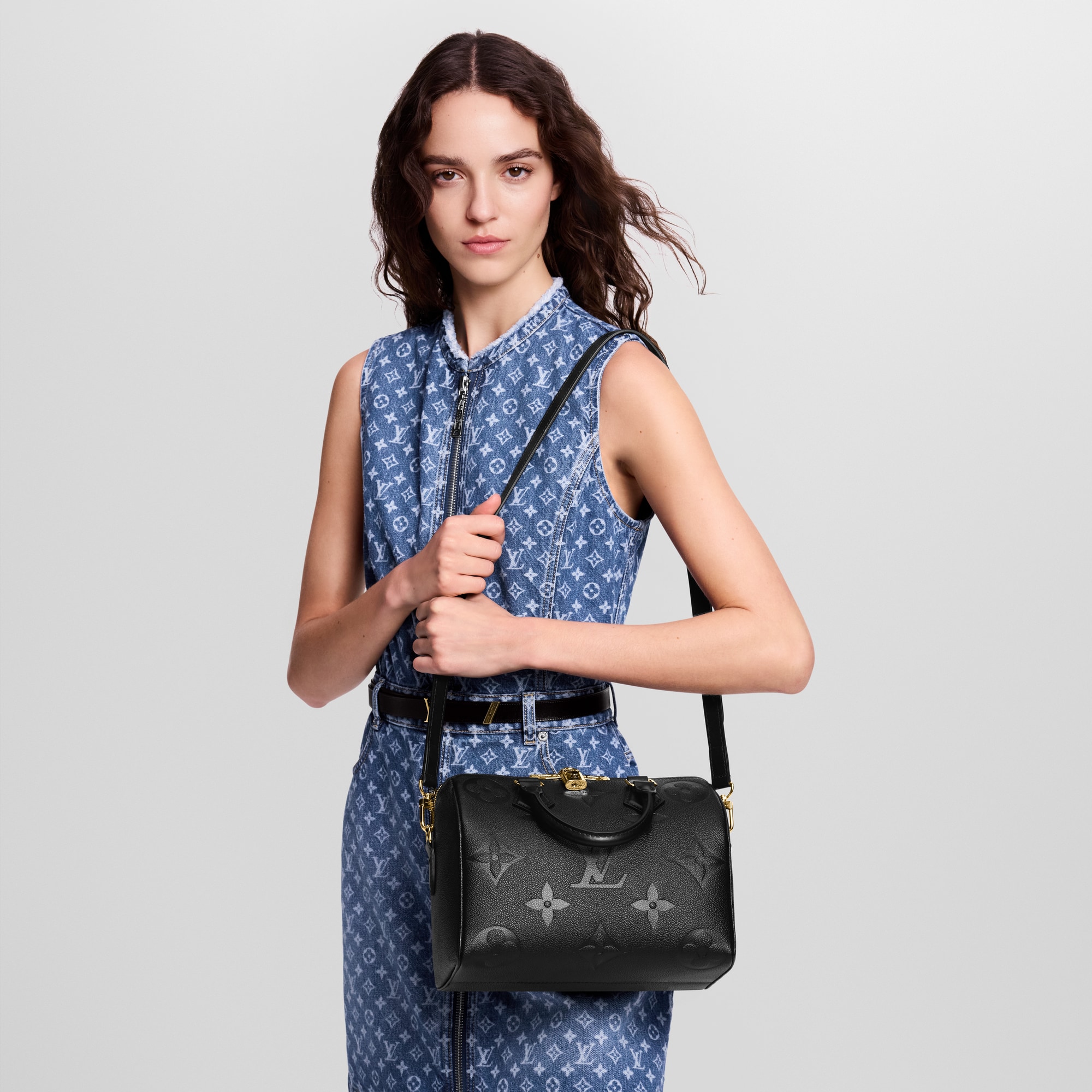 Speedy Bandoulière 25 Bag Monogram Empreinte Leather in Women