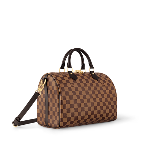 Speedy Bandoulière 30 Damier Ebene Canvas in Women's Handbags Handbags collections by Louis Vuitton (Product zoom)