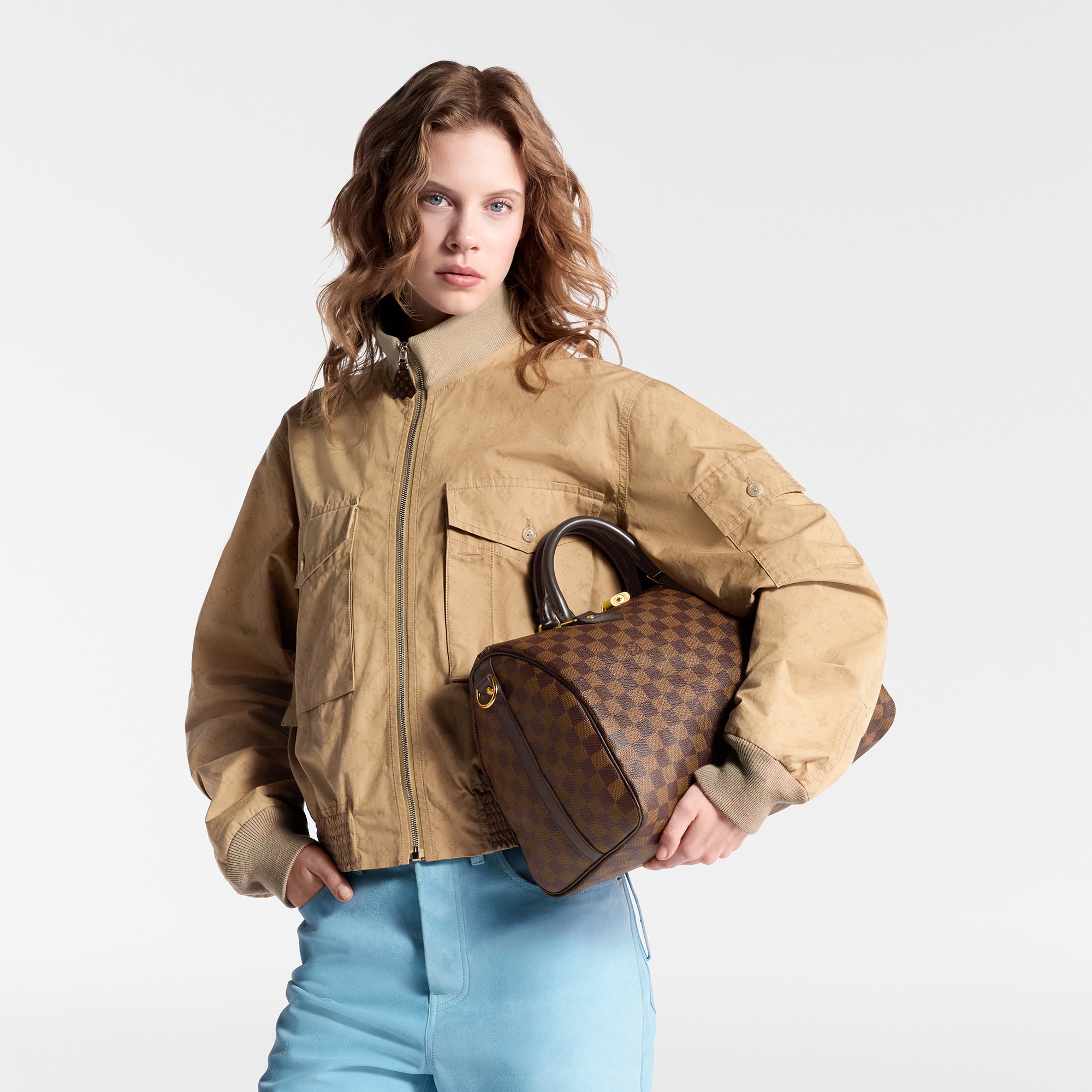 Speedy Bandoulière 35 Damier Ebene Canvas in Women