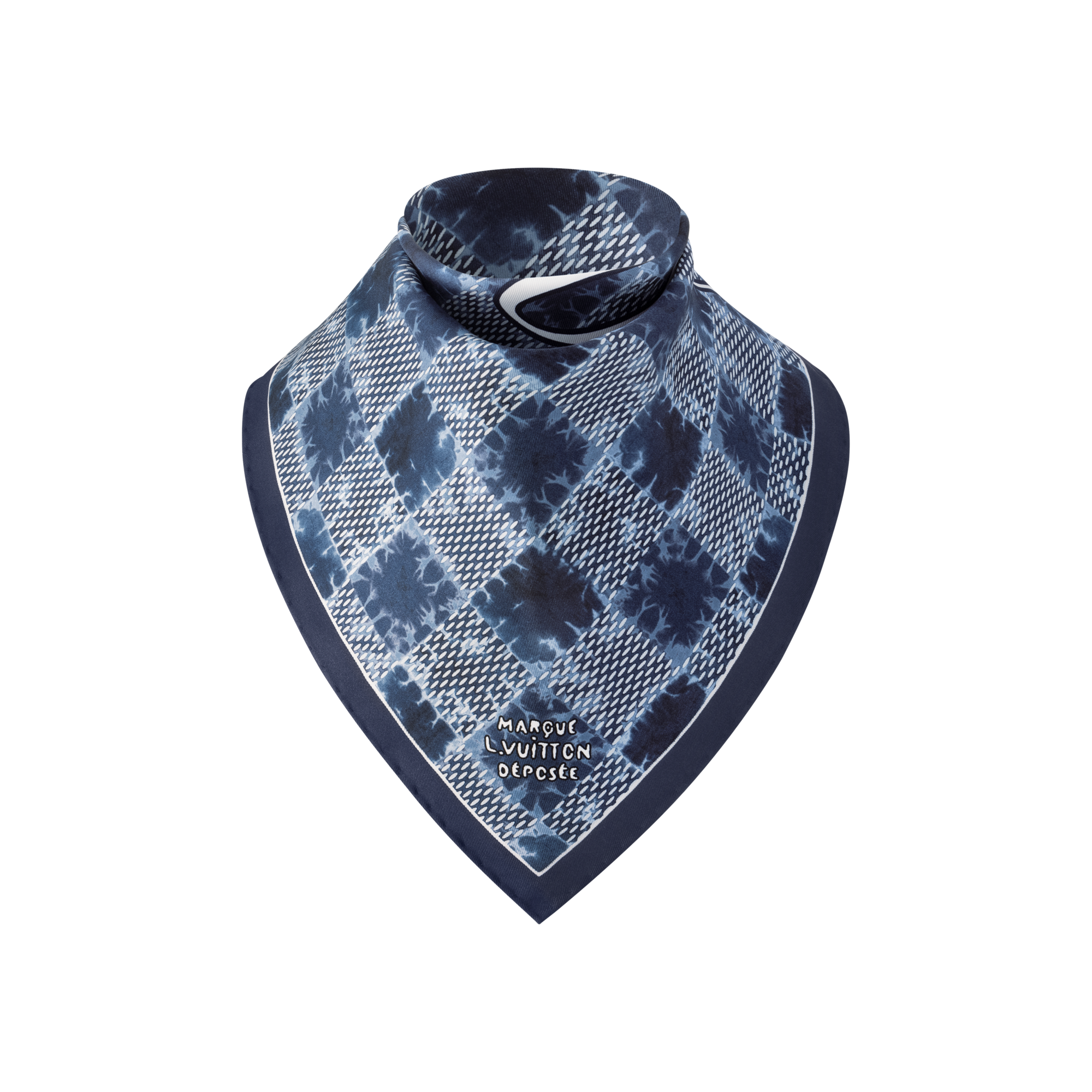 Splash Damier Silk Square S00 in Men
