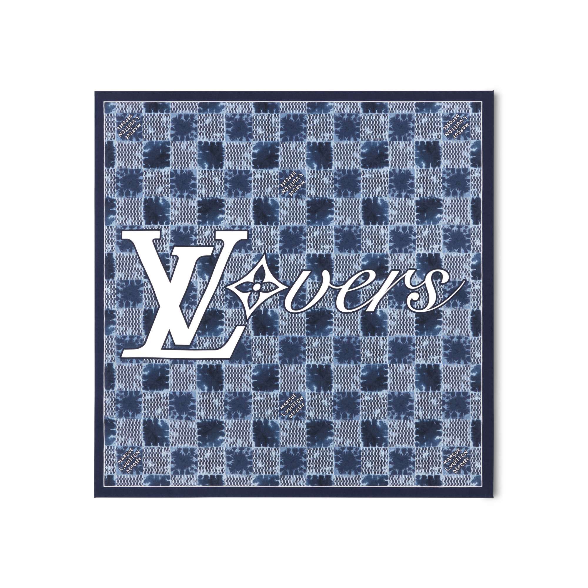 Splash Damier Silk Square S00 in Men