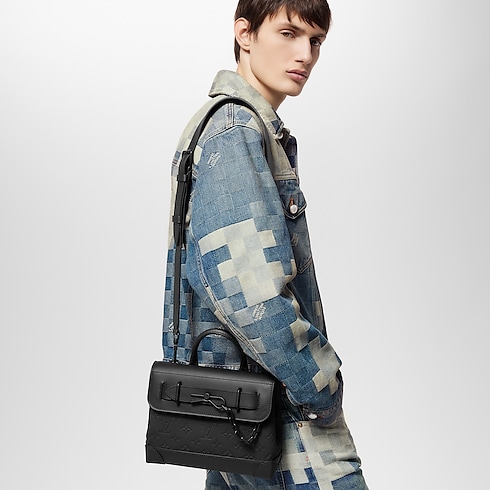 Steamer PM Monogram Taurillon Leather in Men's Bags All Collections collections by Louis Vuitton (Product zoom)