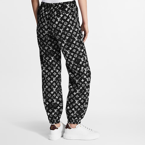Stencil-Effect Monogram Jogging Trousers in Women's Ready-to-Wear Trousers collections by Louis Vuitton (Product zoom)