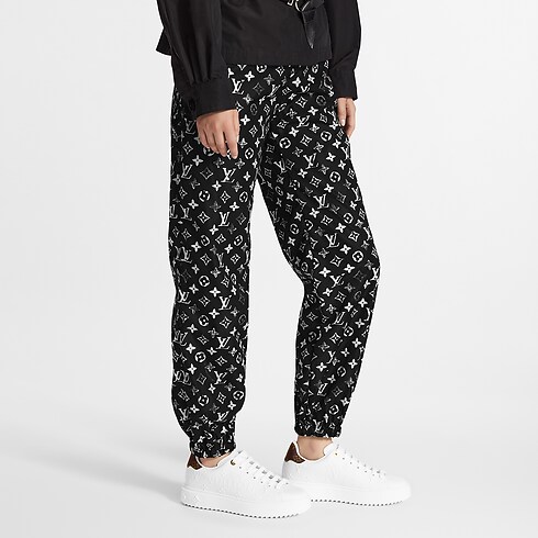 Stencil-Effect Monogram Jogging Trousers in Women's Ready-to-Wear Trousers collections by Louis Vuitton (Product zoom)