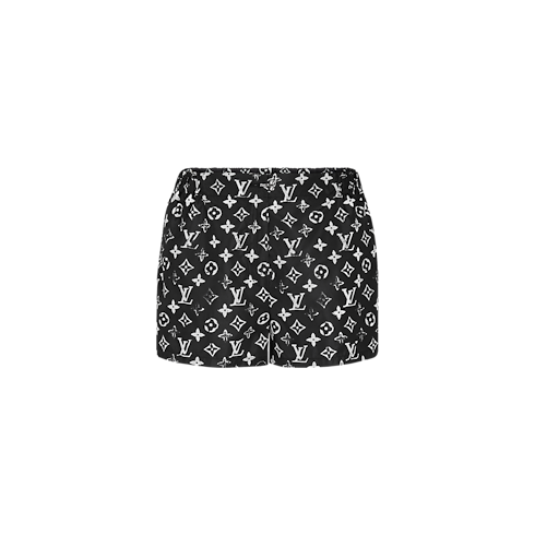 Stencil-Effect Monogram Shorts in Women's Ready-to-Wear Skirts and Shorts collections by Louis Vuitton (Product zoom)