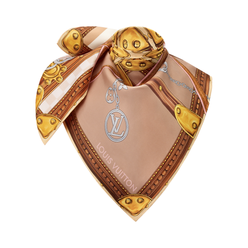 Strap And Trunk Square 90 S00 in Women's Accessories Silk Squares and Bandeaux collections by Louis Vuitton (Product zoom)