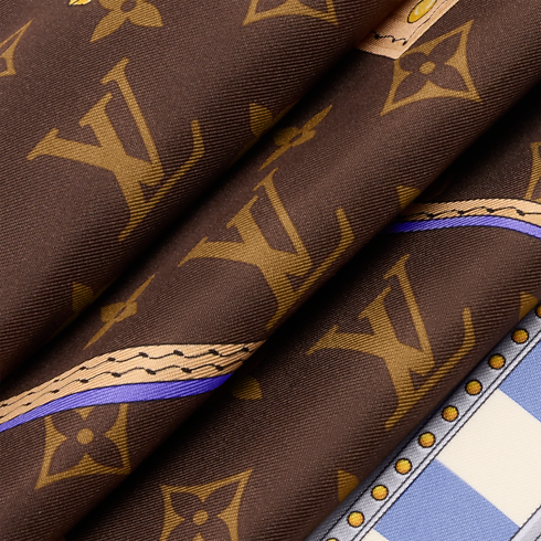 Strap And Trunk Square 90 S00 in Women's Accessories Silk Squares and Bandeaux collections by Louis Vuitton (Product zoom)