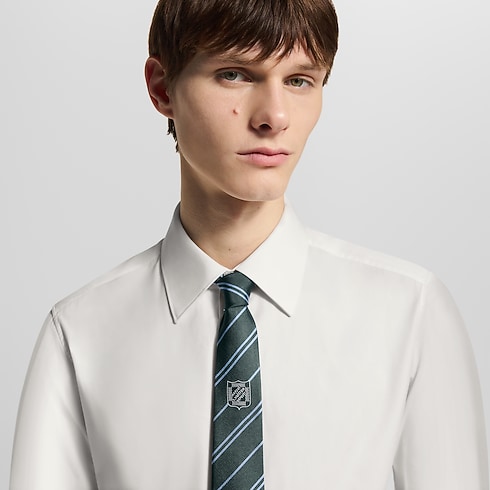 Stripes Ecu Tie S00 in Men's Accessories Ties and Pocket Squares collections by Louis Vuitton (Product zoom)