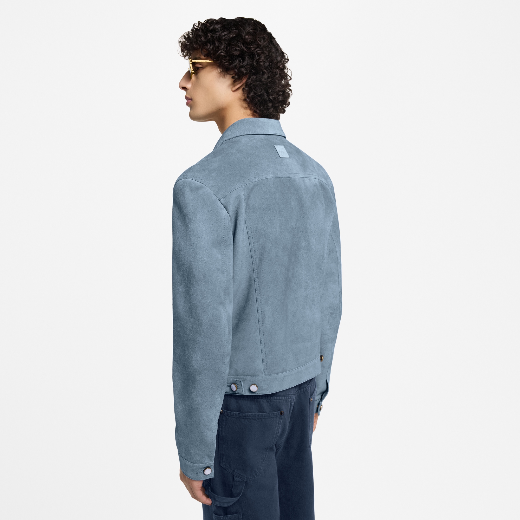 Suede Leather Type II Trucker Jacket  in Men