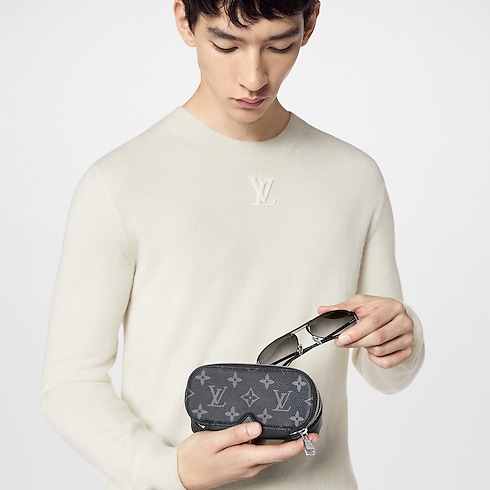 Sunglasses Pouch GM Monogram Eclipse Canvas in Trunks, Travel and Home's Sport and Games } collections by Louis Vuitton (Product zoom)