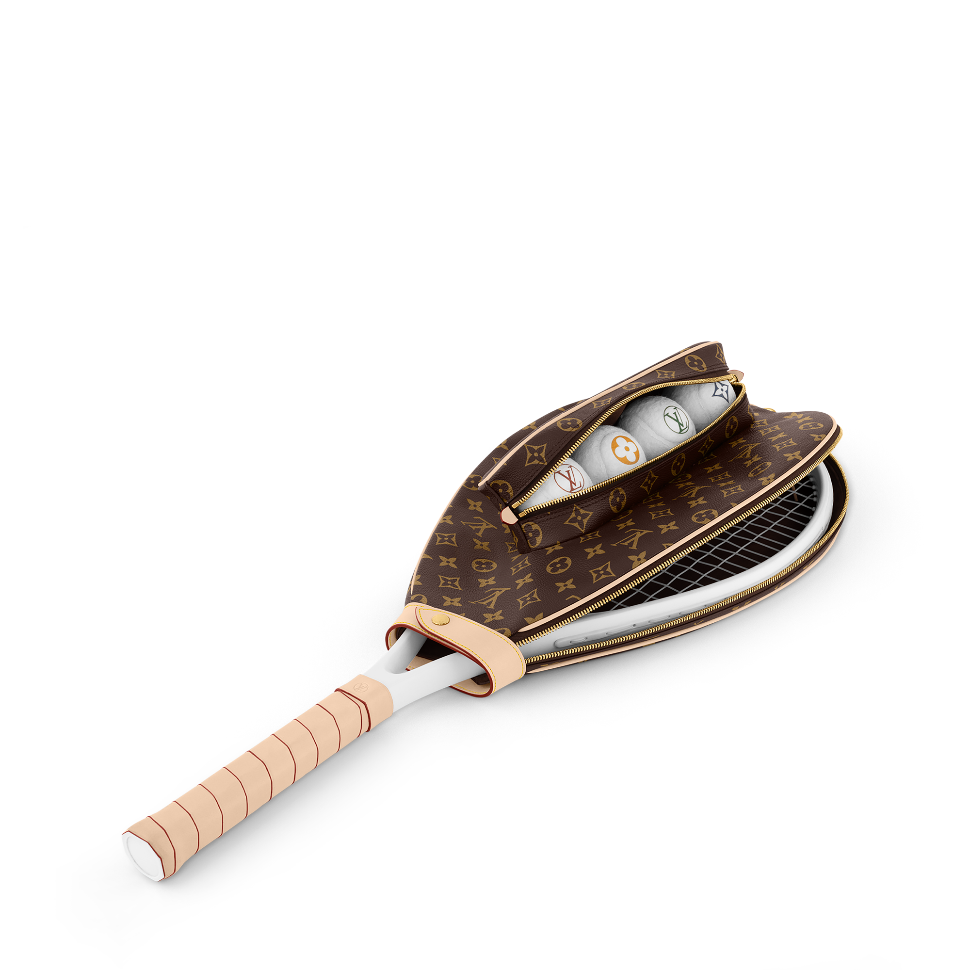 Suzanne Etui Racket Pouch Monogram Canvas in Trunks, Travel and Home