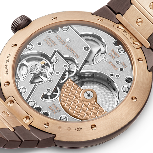 Tambour, Automatic, 40mm, Ceramic and Rose Gold in Watches's All Watches } collections by Louis Vuitton (Product zoom)