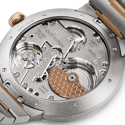 Tambour, Automatic, 40mm, Steel and Rose Gold in Watches's All Watches } collections by Louis Vuitton (Product zoom)
