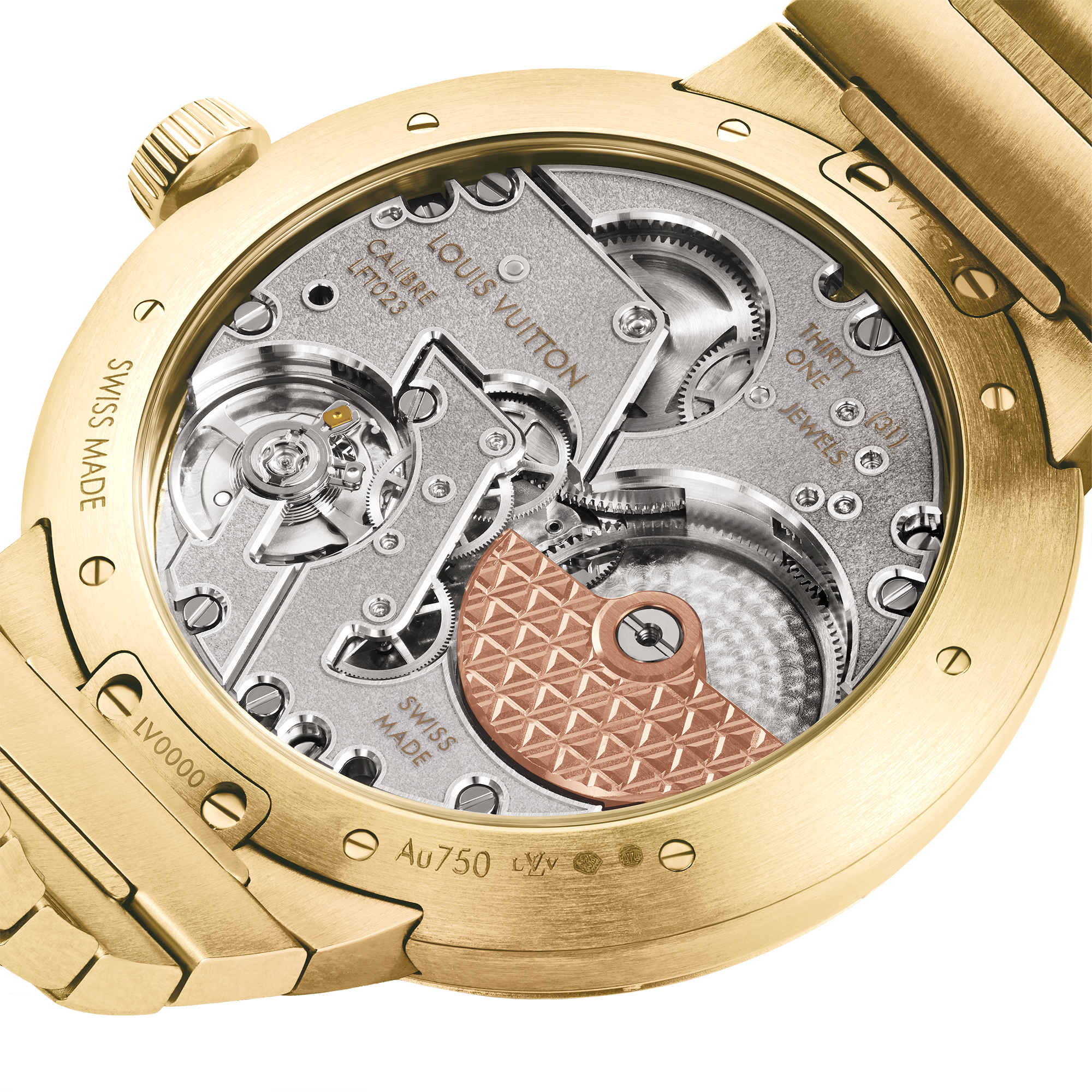 Tambour, Automatic, 40mm, Yellow gold  in Watches