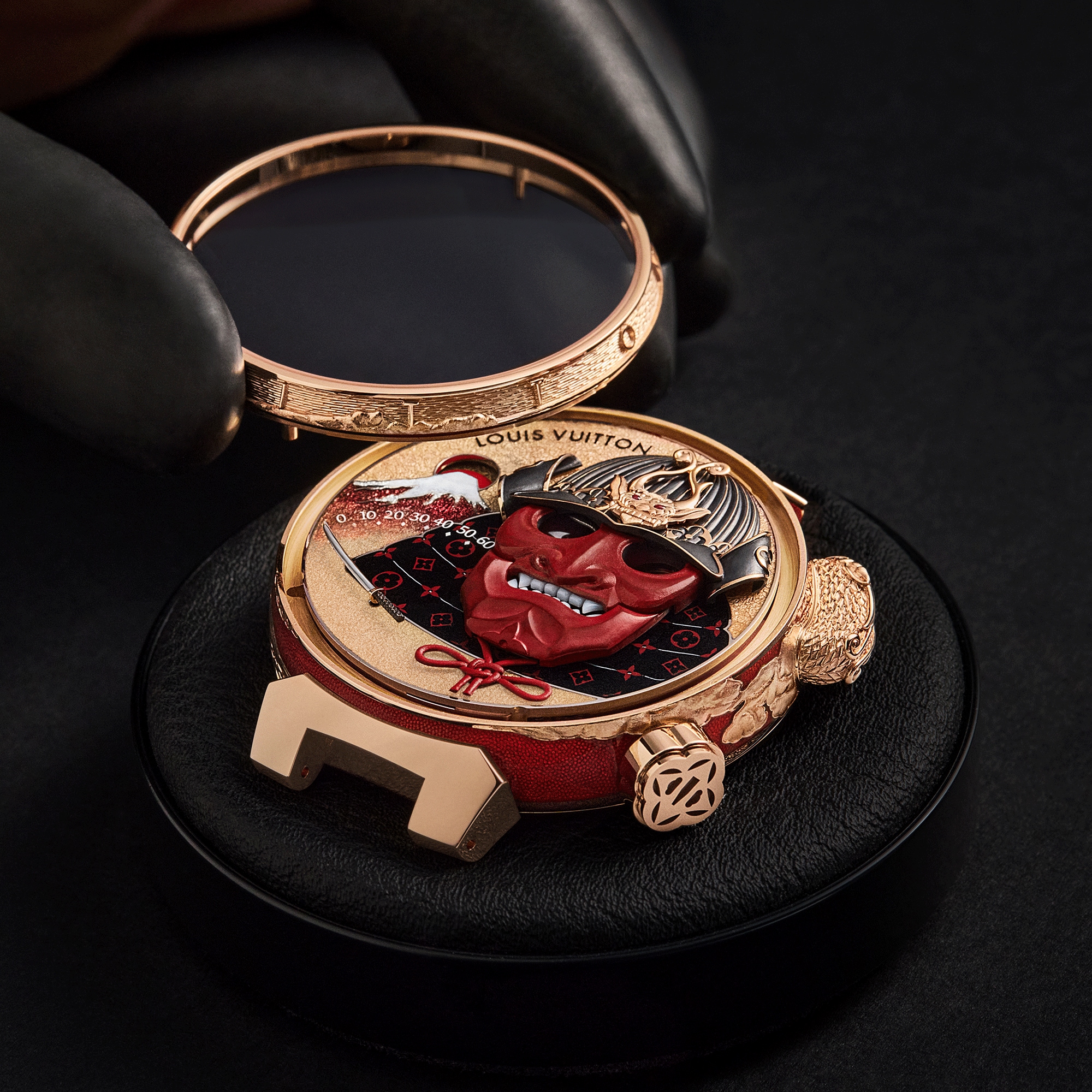 Tambour Bushido Automata, Manual, 46.8 mm, Rose Gold - All Watches