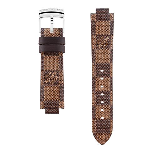 Tambour Damier Ebène Canvas strap in Women's Jewellery My LV Tambour collections by Louis Vuitton (Product zoom)