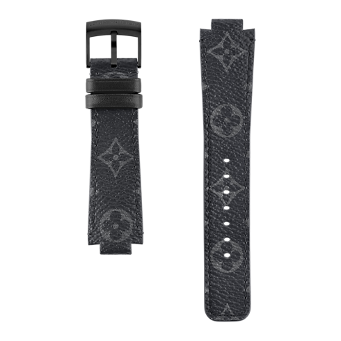 Tambour Monogram Eclipse Canvas Strap in Les Extraordinaires's Watchmaking Accessories collections by Louis Vuitton (Product zoom)