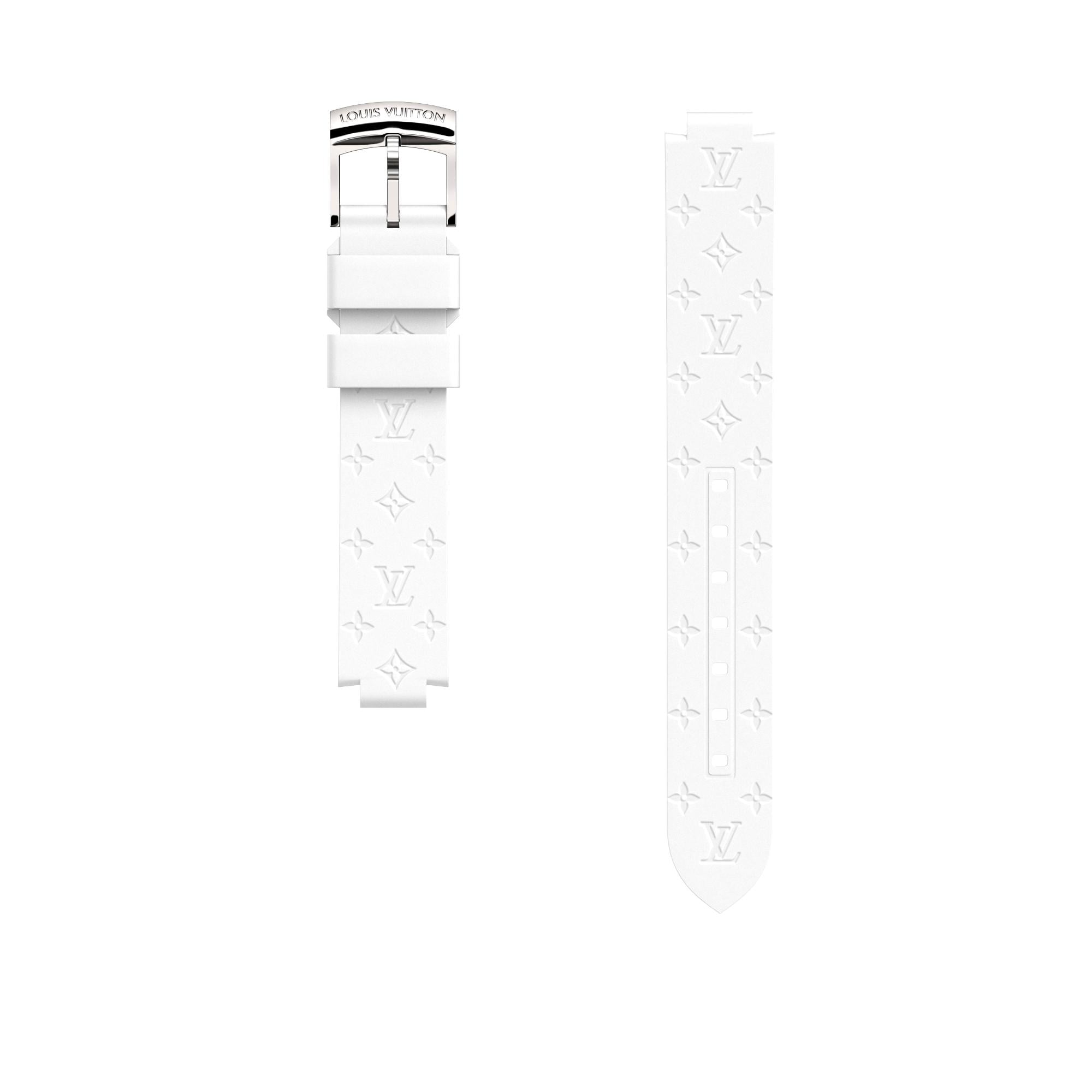 Tambour Monogram rubber strap  in Watches