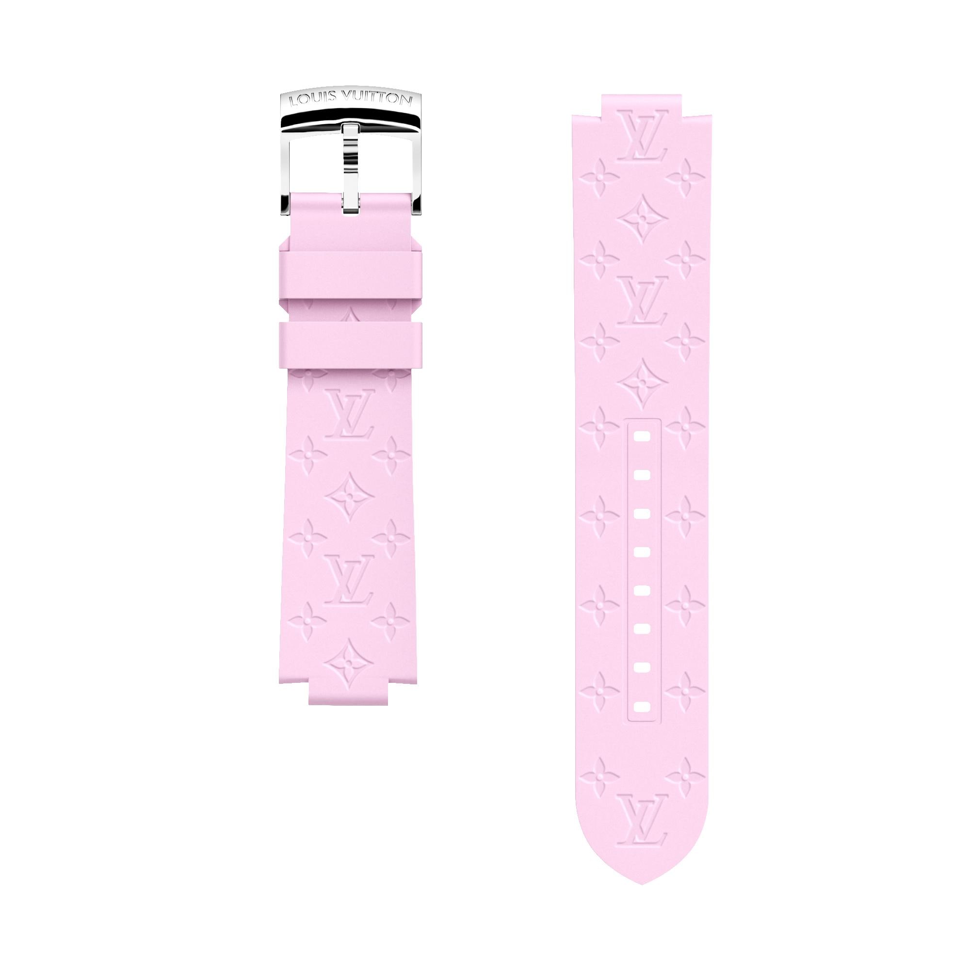 Tambour Monogram rubber strap  in Watches