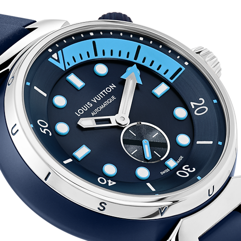 Tambour Street Diver, automatic, 44mm, steel in Watches's All Watches } collections by Louis Vuitton (Product zoom)