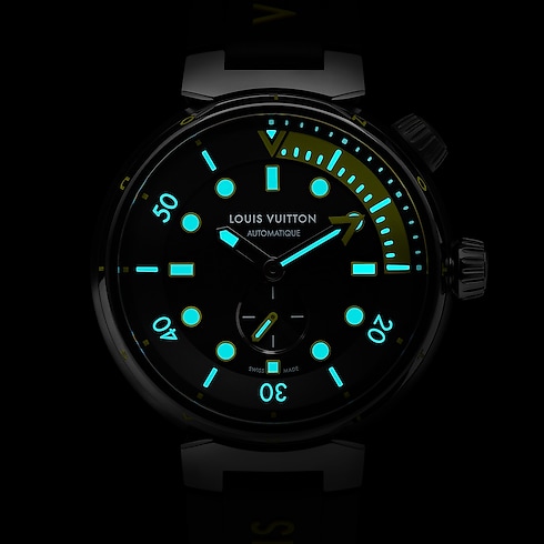 Tambour Street Diver, automatic, 44mm, steel in Watches's All Watches } collections by Louis Vuitton (Product zoom)