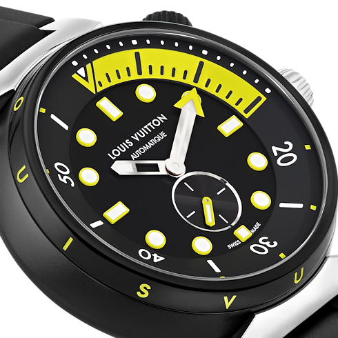 Tambour Street Diver, automatic, 44mm, steel in Watches's All Watches } collections by Louis Vuitton (Product zoom)