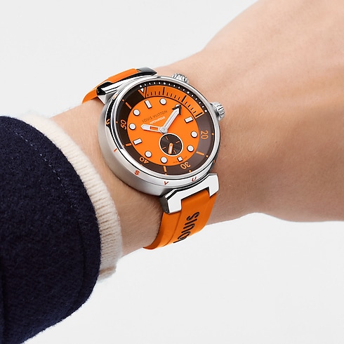 Tambour Street Diver, automatic, 44mm, steel in Watches's All Watches } collections by Louis Vuitton (Product zoom)
