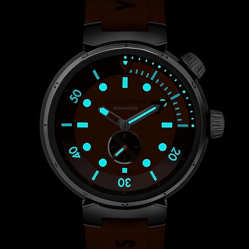 Tambour Street Diver, automatic, 44mm, steel in Watches's All Watches } collections by Louis Vuitton (Product zoom)