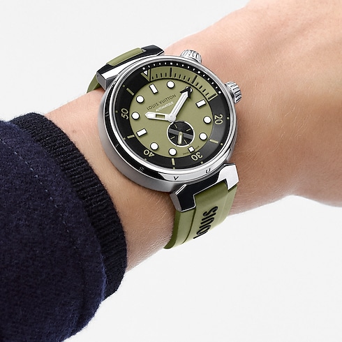 Tambour Street Diver, automatic, 44mm, steel in Watches's All Watches } collections by Louis Vuitton (Product zoom)