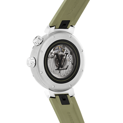 Tambour Street Diver, automatic, 44mm, steel in Watches's All Watches } collections by Louis Vuitton (Product zoom)