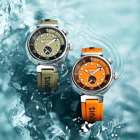 Tambour Street Diver, automatic, 44mm, steel in Watches's All Watches } collections by Louis Vuitton (Product zoom)