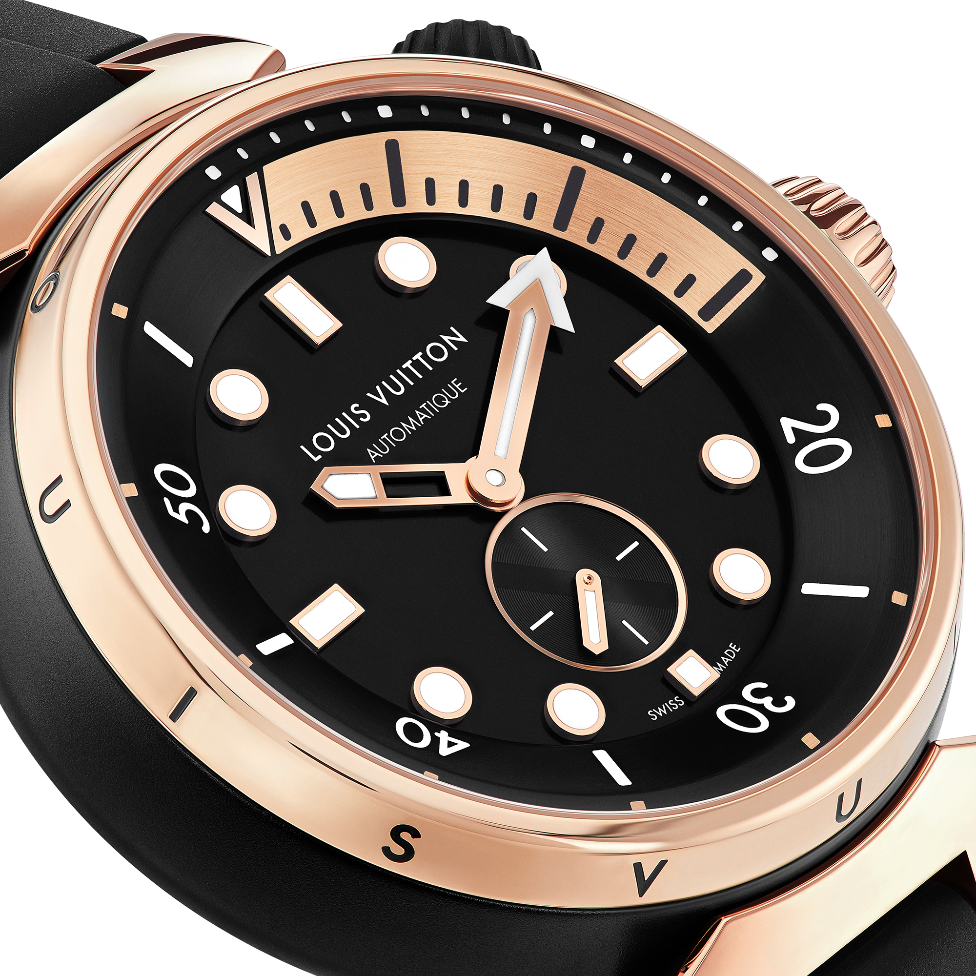 Tambour Street Diver, Automatic, 44mm, Steel and pink gold  in Watches