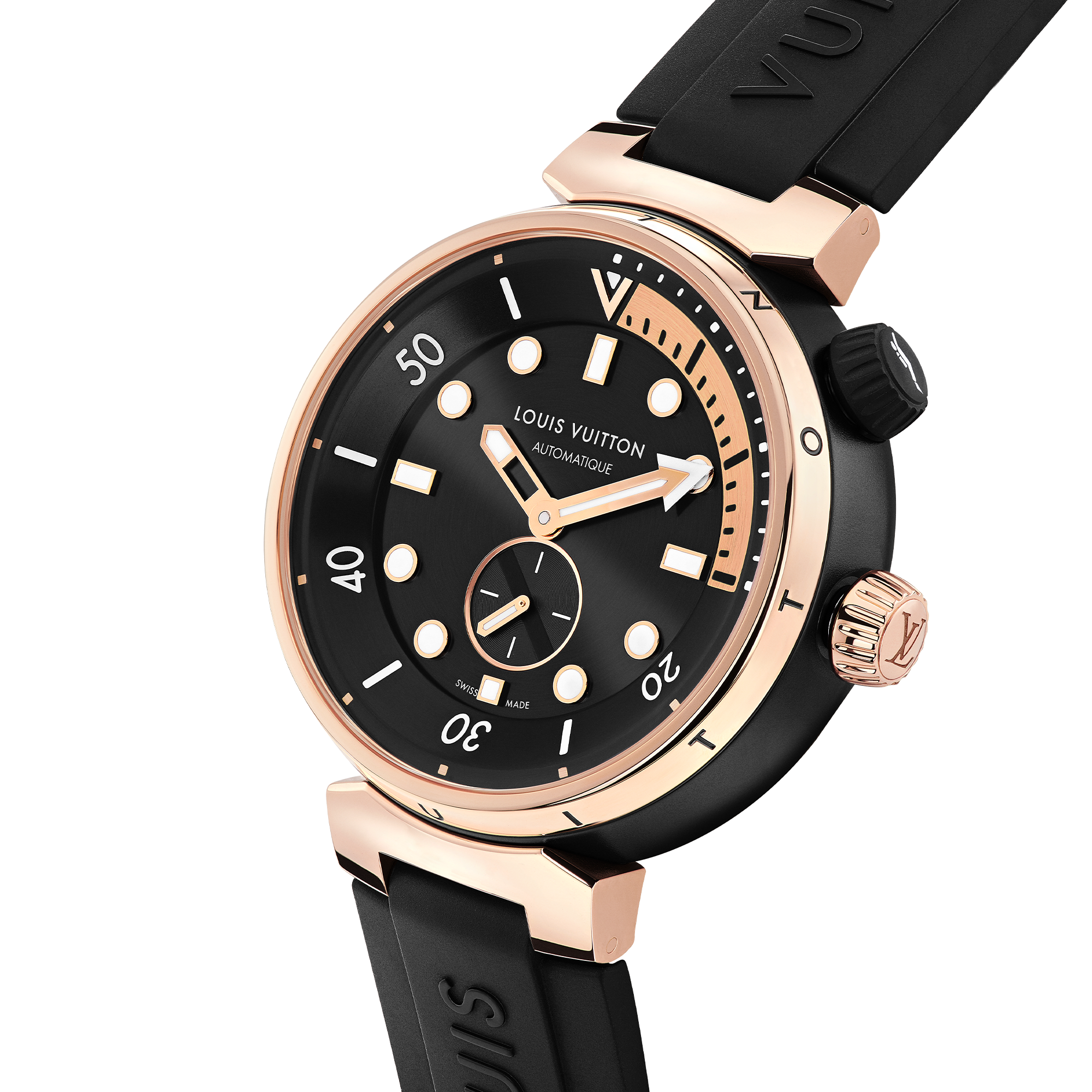 Tambour Street Diver, Automatic, 44mm, Steel and pink gold  in Watches