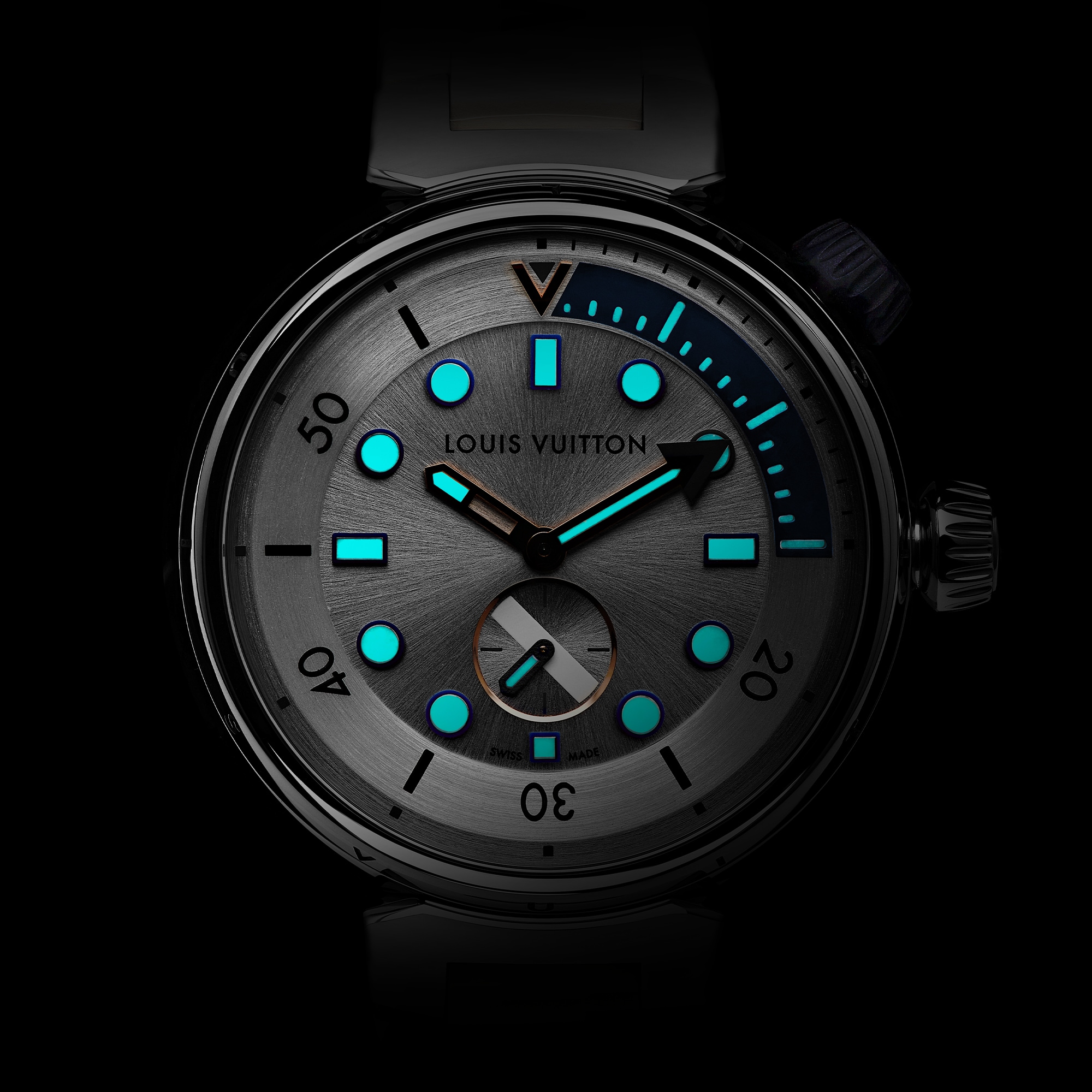 Tambour Street Diver, quartz, 39.5mm, steel  in Watches