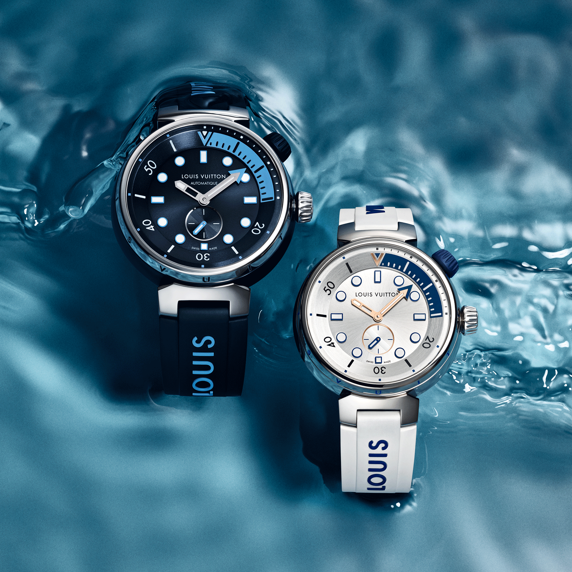 Tambour Street Diver, quartz, 39.5mm, steel  in Watches