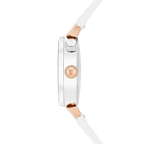 Tambour Street Diver, Quartz, 39.5mm, Steel and Rose Gold in Watches's All Watches } collections by Louis Vuitton (Product zoom)
