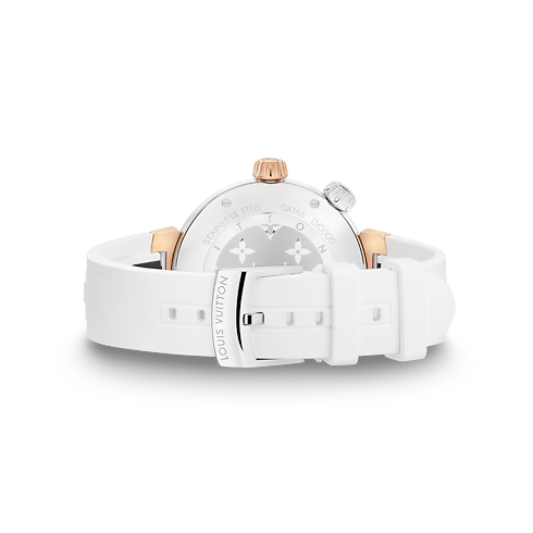 Tambour Street Diver, Quartz, 39.5mm, Steel and Rose Gold in Watches's All Watches } collections by Louis Vuitton (Product zoom)