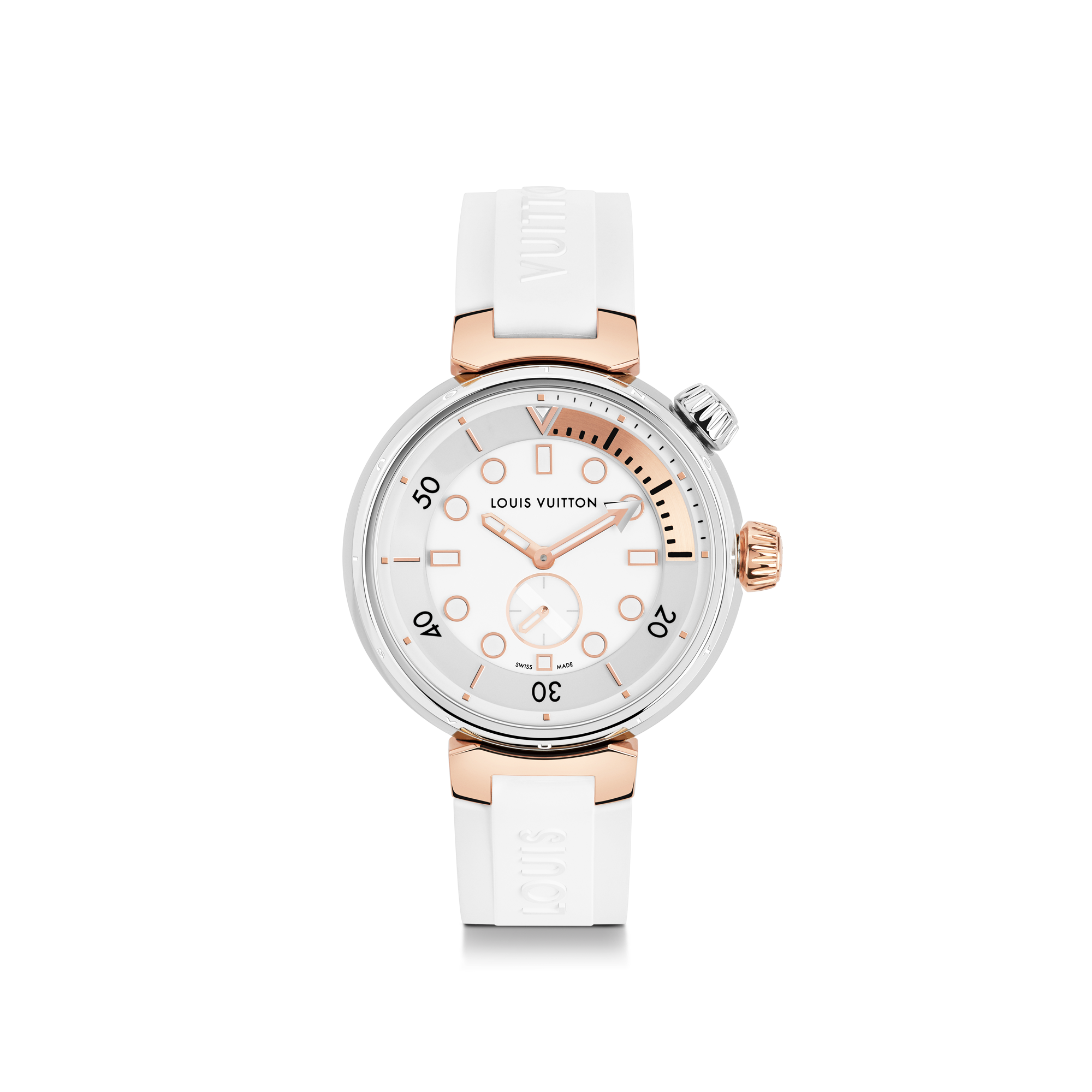 Tambour Street Diver, Quartz, 39.5mm, Steel and Rose Gold  in Watches