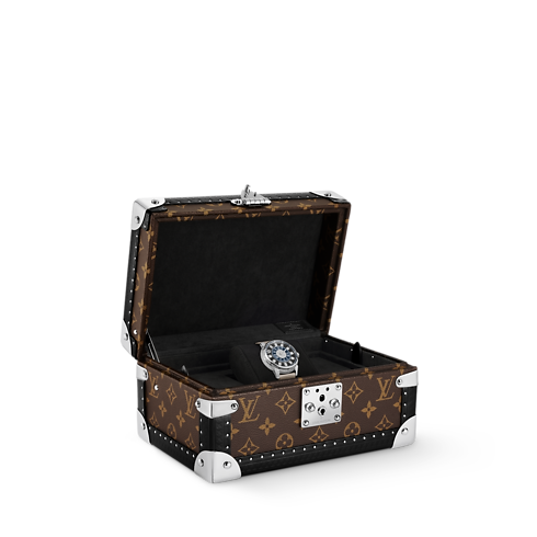 Tambour Taiko Spin Time Air, Automatic, 42.5mm, White gold, Hawk's eye and diamonds in Watches's All Watches } collections by Louis Vuitton (Product zoom)