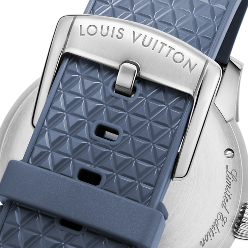 Tambour Taiko Spin Time, Automatic, 39.5mm, White gold in Watches's All Watches } collections by Louis Vuitton (Product zoom)