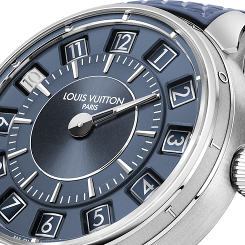Tambour Taiko Spin Time, Automatic, 39.5mm, White gold in Watches's All Watches } collections by Louis Vuitton (Product zoom)