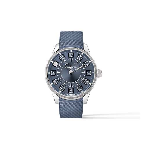 Tambour Taiko Spin Time, Automatic, 39.5mm, White gold in Watches's All Watches } collections by Louis Vuitton (Product zoom)