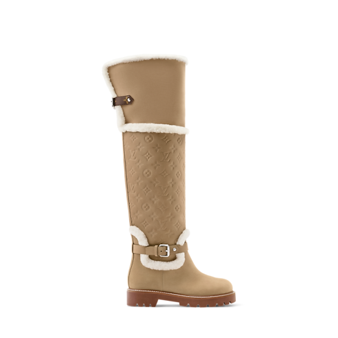 Territory Flat Thigh Boot in Women's Shoes Boots and Ankle Boots collections by Louis Vuitton (Product zoom)